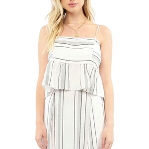 Saltwater LUXE White with Black Serena Tank and Haven Midi Skirt Set Sz M